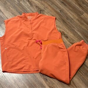 Figs Terracotta jogger scrub  Set